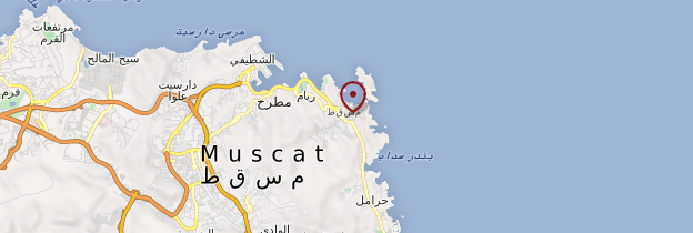 Carte Muscat (Mascate) - Oman