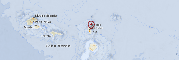 Carte Île de Sal - Cap-Vert