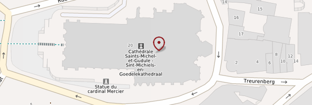 Carte Cathédrale Saints-Michel-et-Gudule - Bruxelles
