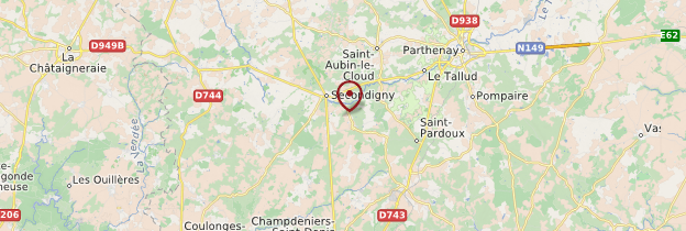 Carte Deux-Sèvres - Poitou, Charentes