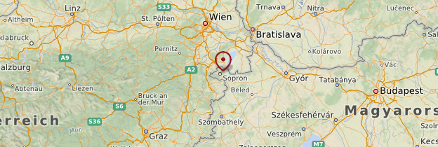 Carte Sopron et l'Ouest - Hongrie