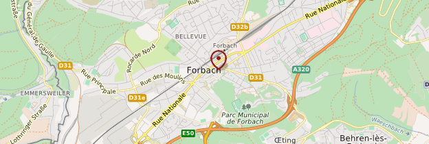Carte Forbach - Lorraine