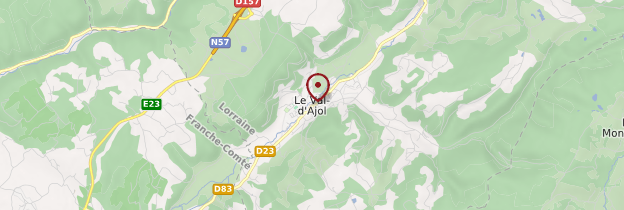 Carte Le Val-d'Ajol - Lorraine