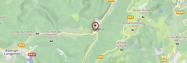 Carte Le Valtin - Lorraine