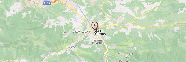 Carte Saint-Girons - Midi toulousain - Occitanie