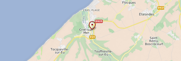 Carte Criel-sur-Mer - Normandie