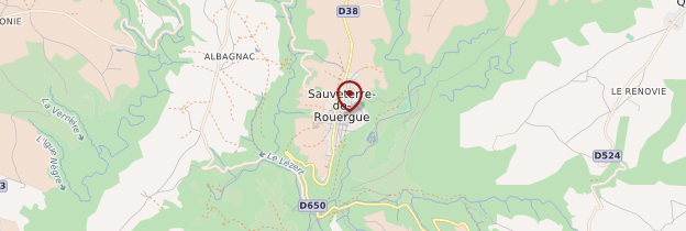 Carte Sauveterre-de-Rouergue - Midi toulousain - Occitanie