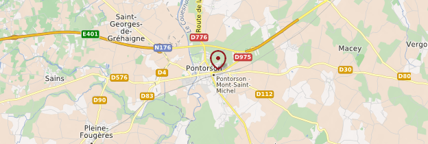 Carte Pontorson - Normandie