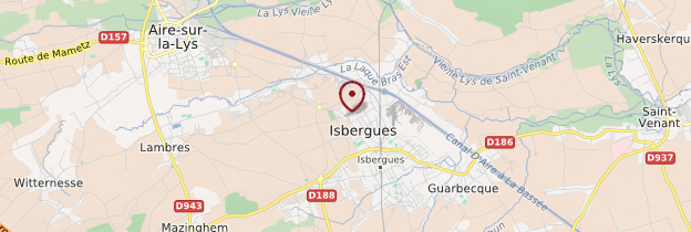 Carte Isbergues - Nord-Pas-de-Calais