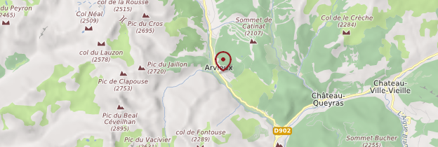 Carte Arvieux - Alpes