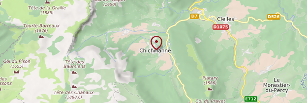 Carte Chichilianne - Alpes