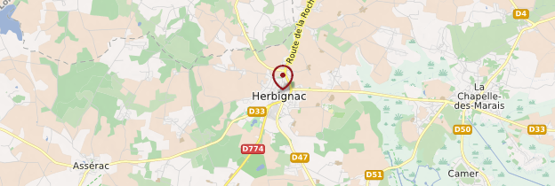 Carte Herbignac - Pays de la Loire