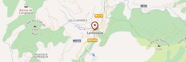 Carte Lantosque - Côte d'Azur