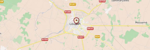 Carte Loudun - Poitou, Charentes