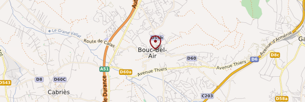 Carte Bouc-Bel-Air - Provence