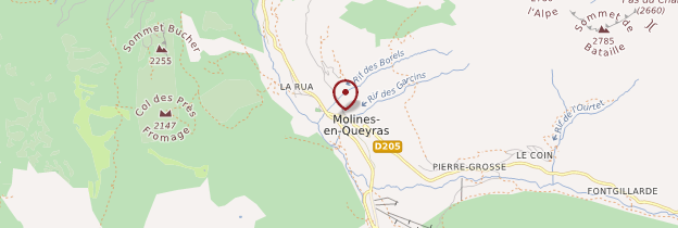 Carte Molines-en-Queyras - Alpes
