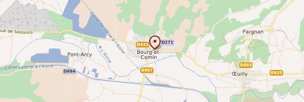 Carte Bourg-et-Comin - Picardie
