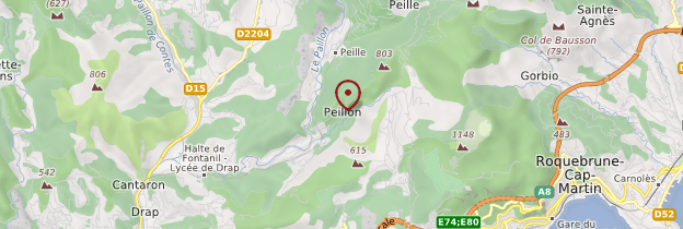 Carte Peillon - Côte d'Azur