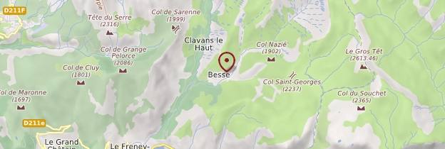 Carte Besse - Alpes