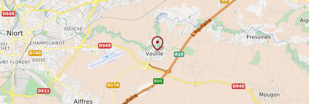 Carte Vouillé - Poitou, Charentes