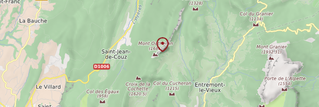 Carte Mont Outheran - Alpes