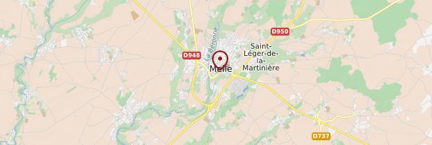 Carte Melle - Poitou, Charentes