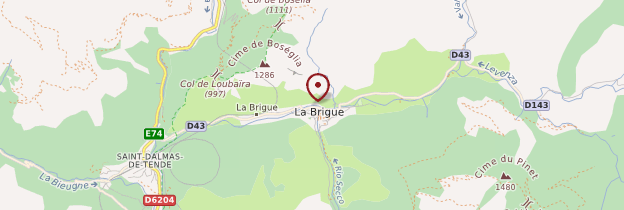 Carte La Brigue - Côte d'Azur