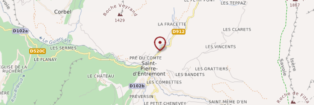Carte Saint-Pierre-d'Entremont - Alpes