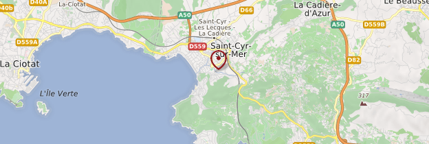 Carte Saint-Cyr-sur-Mer - Côte d'Azur
