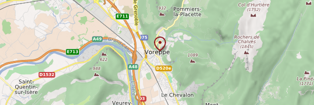 Carte Voreppe - Alpes