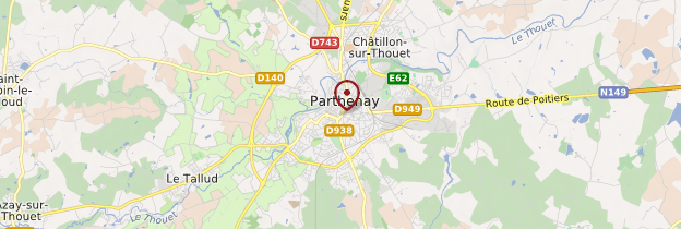 Carte Parthenay - Poitou, Charentes