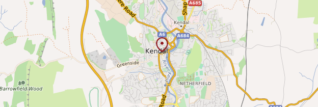 Carte Kendal - Angleterre