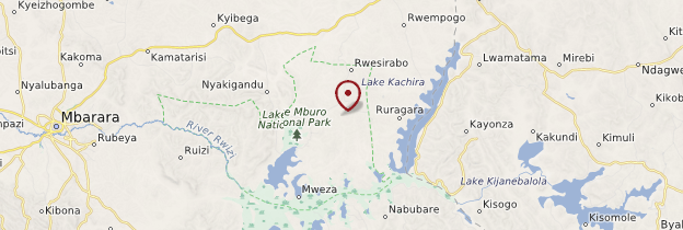 Carte Lake Mburo National Park - Ouganda