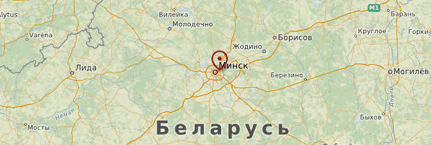 Carte Minsk - Biélorussie