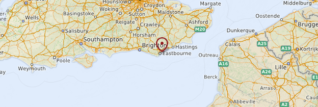 Carte Eastbourne - Angleterre
