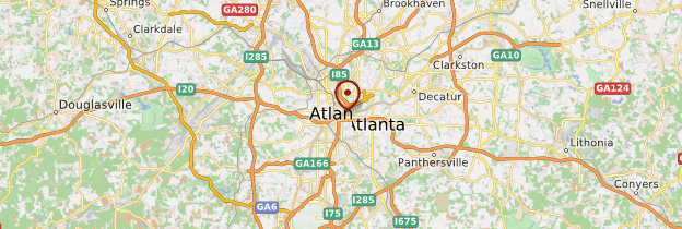 Carte Atlanta - États-Unis