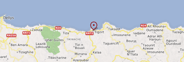 Carte Tigzirt - Algérie