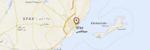 Carte Sfax - Tunisie