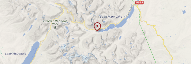 Carte Saint Mary Falls - États-Unis