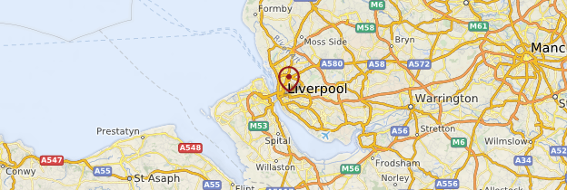 Carte Liverpool - Angleterre