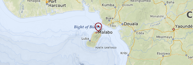 Carte Malabo - Guinée équatoriale