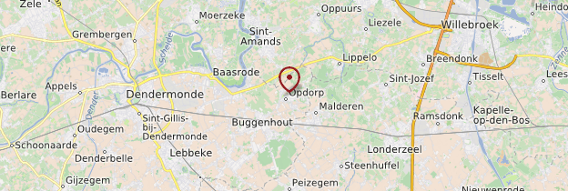 Carte Opdorp - Belgique