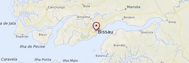 Carte Bissau - Guinée-Bissau