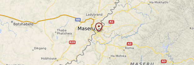 Carte Maseru - Lesotho