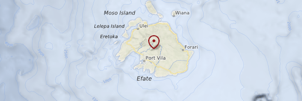 Carte Île d'Efate - Vanuatu