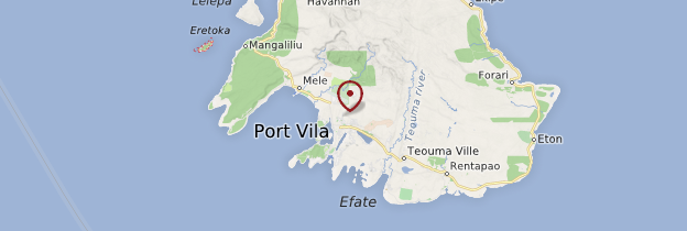 Carte Port Vila et environs - Vanuatu