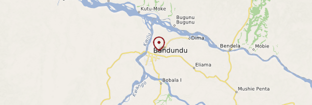 Carte Bandundu - République démocratique du Congo