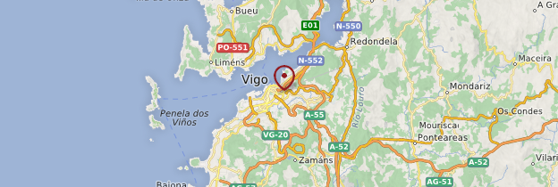 Carte Vigo - Espagne