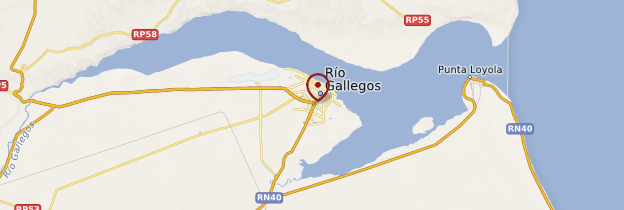 Carte Río Gallegos - Patagonie
