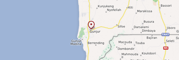 Carte Gunjur - Gambie